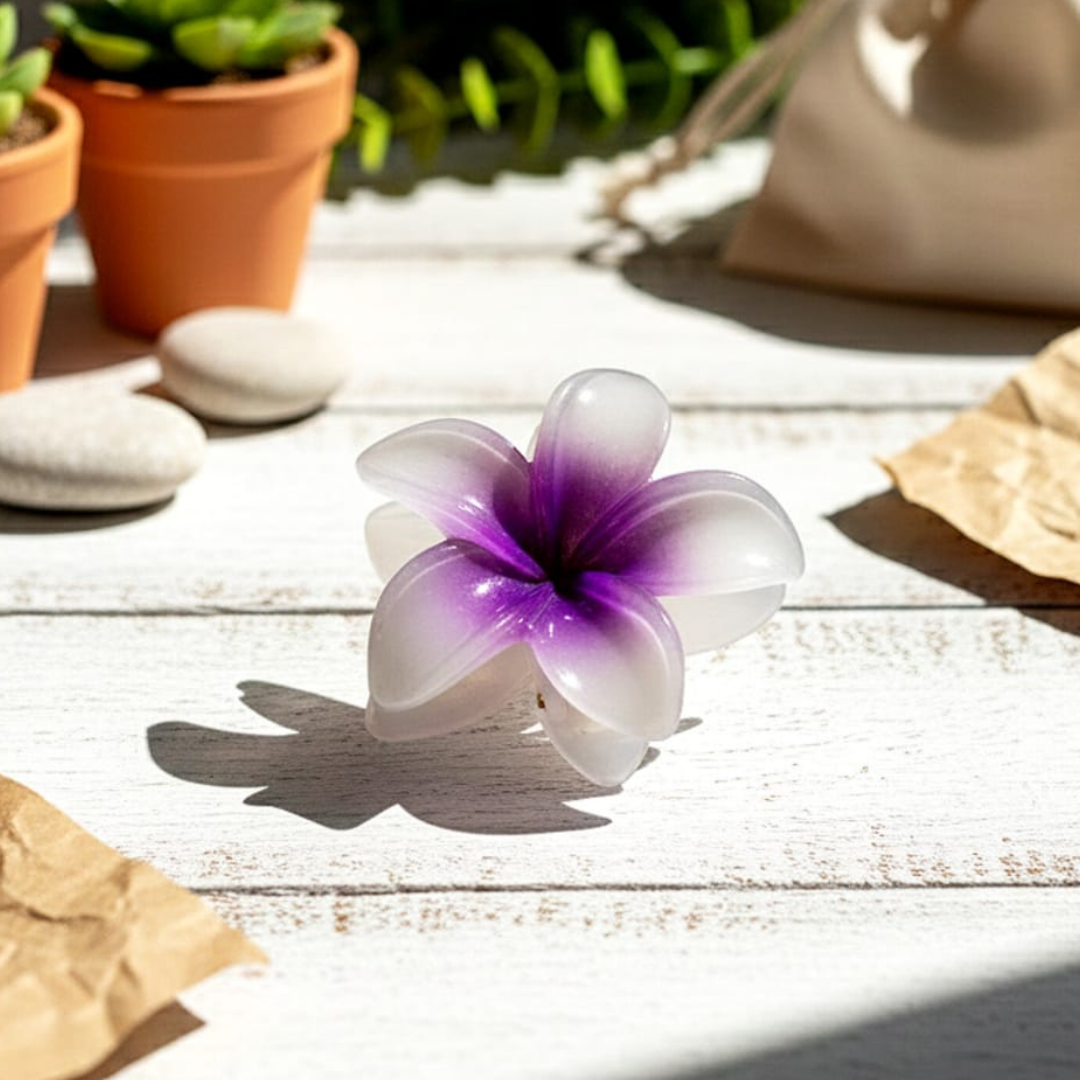 Floral Hair Clips for Women | Purple - Sharjeel.pk